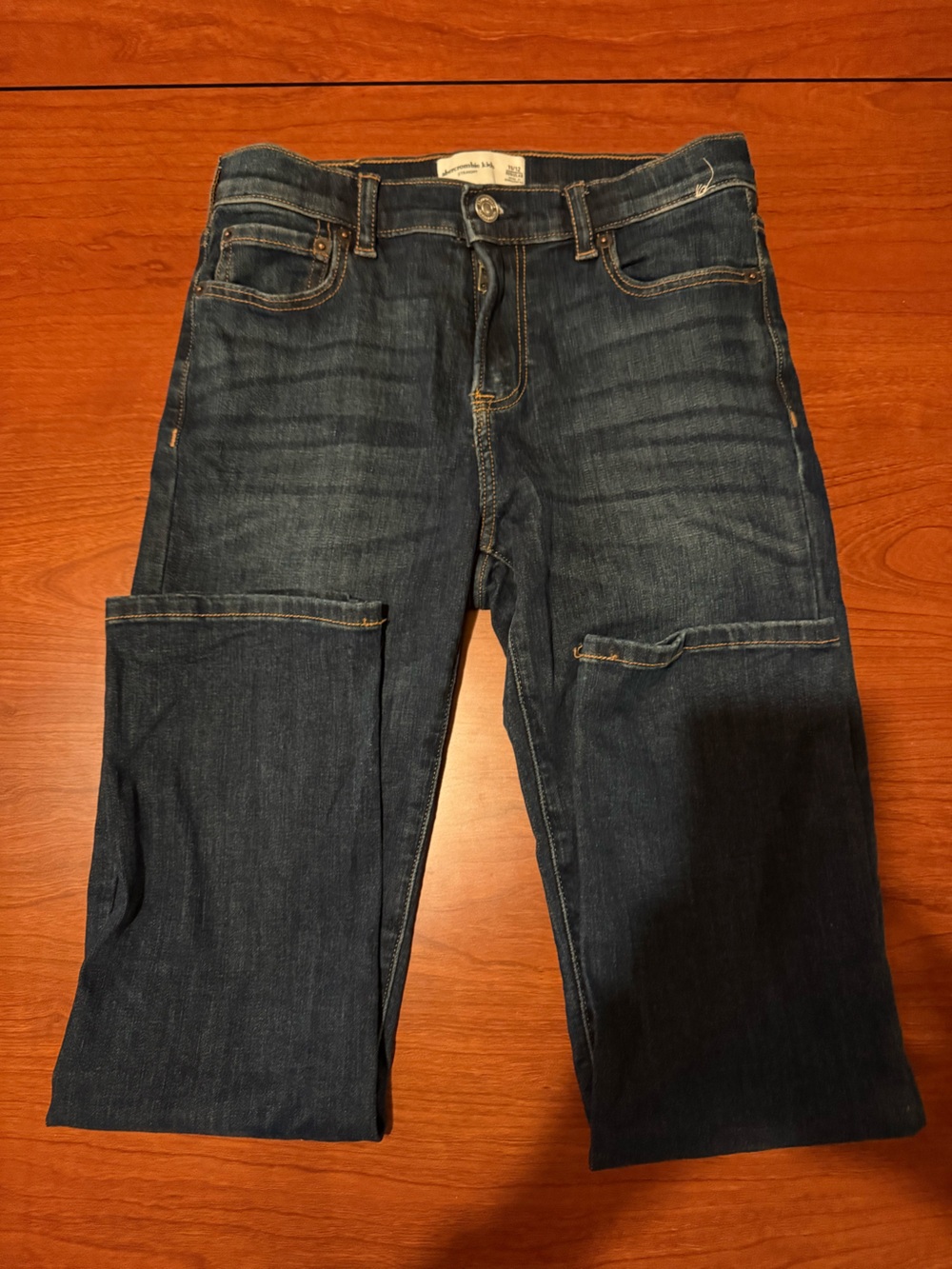 abercrombie kids Dark Blue Straight Leg Jeans